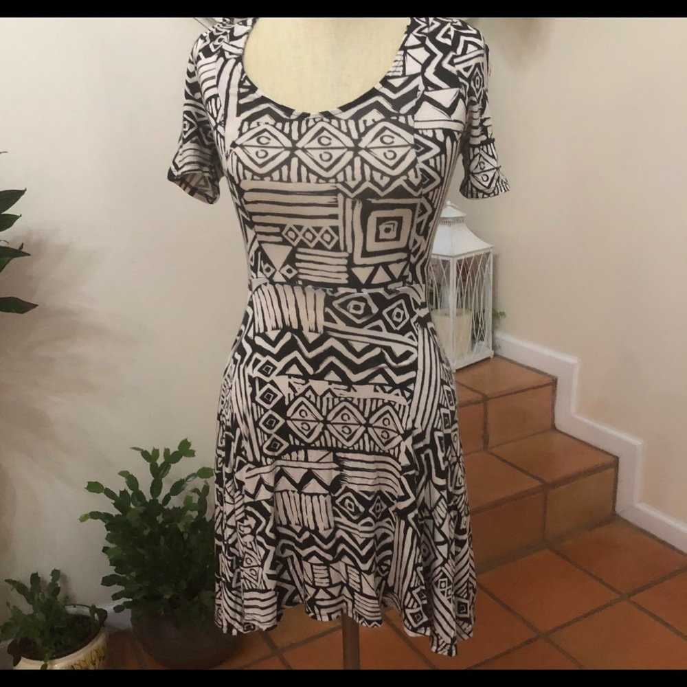 Monteau | Abstract Print Dress